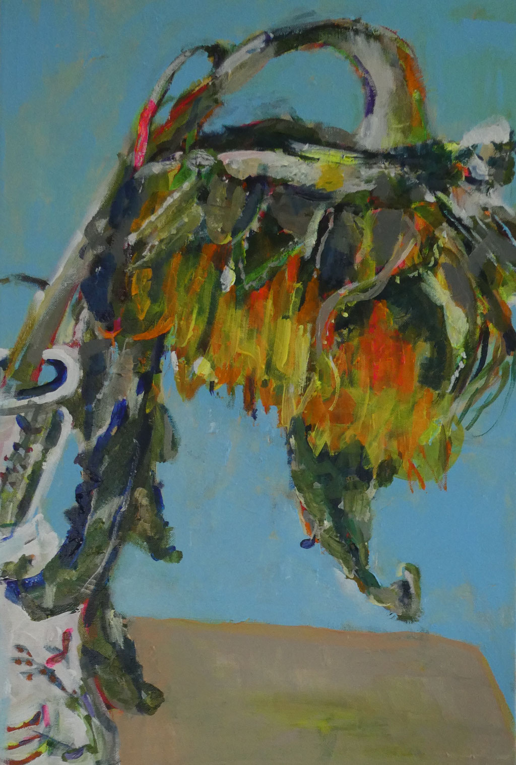 Sonnenblume 1,  60x40,  acrylic on canvas, sold