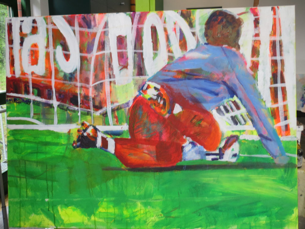 Fußball 7, 60x80, acrylic on canvas