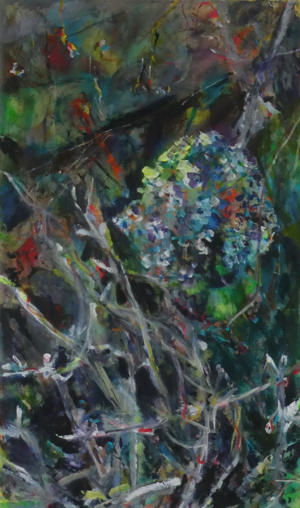 Hortensien 14,  100x60,  acrylic on canvas 