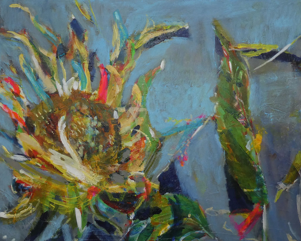 Sonnenblume 2,  40x50,  acrylic on canvas 