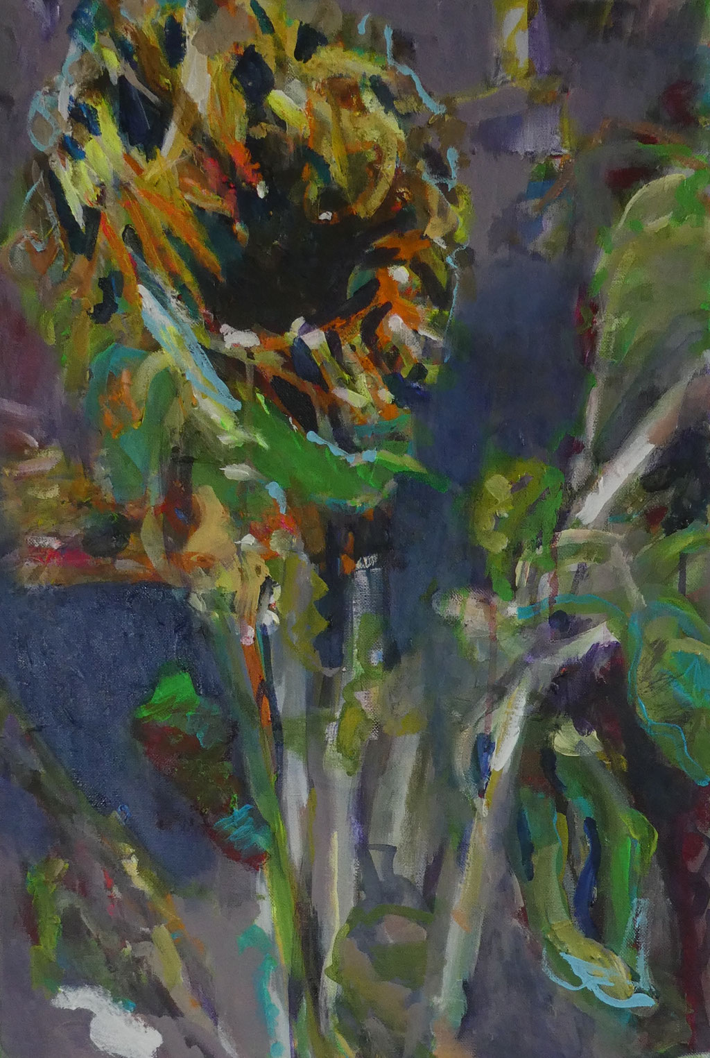 Sonnenblume 4,  60x40,  acrylic on canvas 