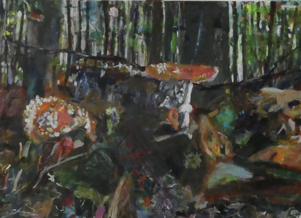 Wald 1,  80x115,  acrylic on canvas 
