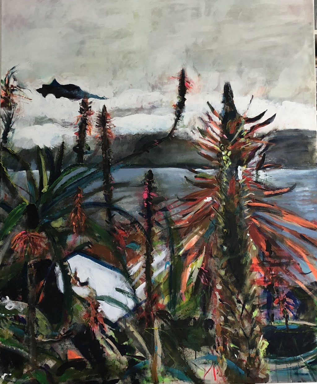 Aloe Vera,  120x100,  acrylic on canvas 