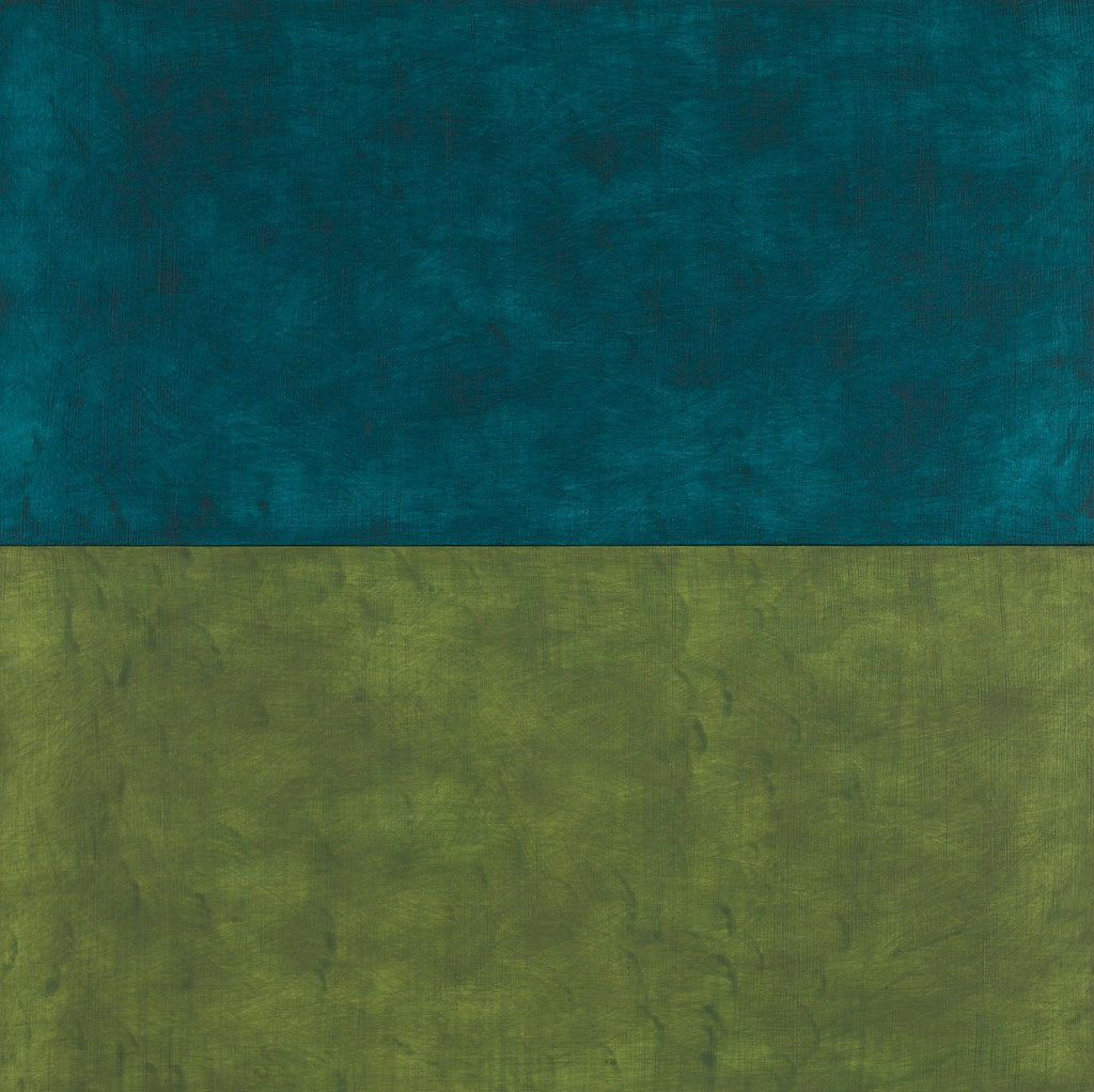 Cyan Tone / Yellow Tone - 40 x 40 cm - acrylic on wood panel
