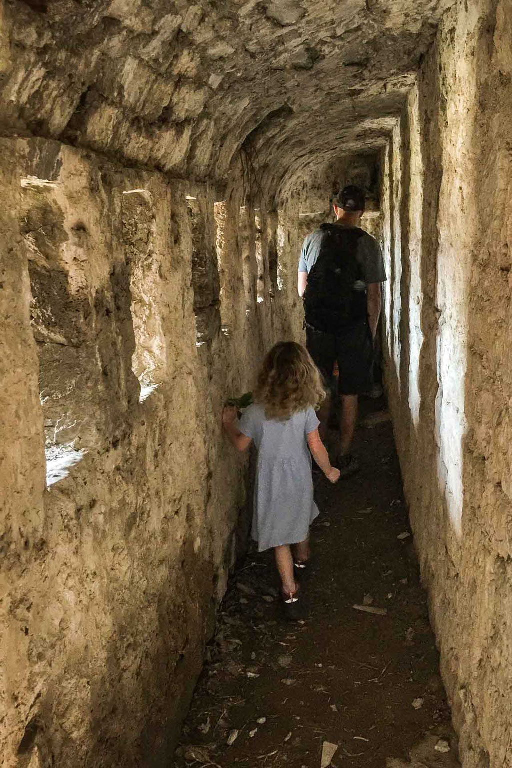 Exploring caves at Klis Fortress