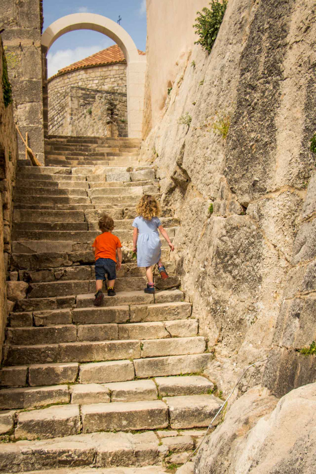 Kids at Klis Fortress