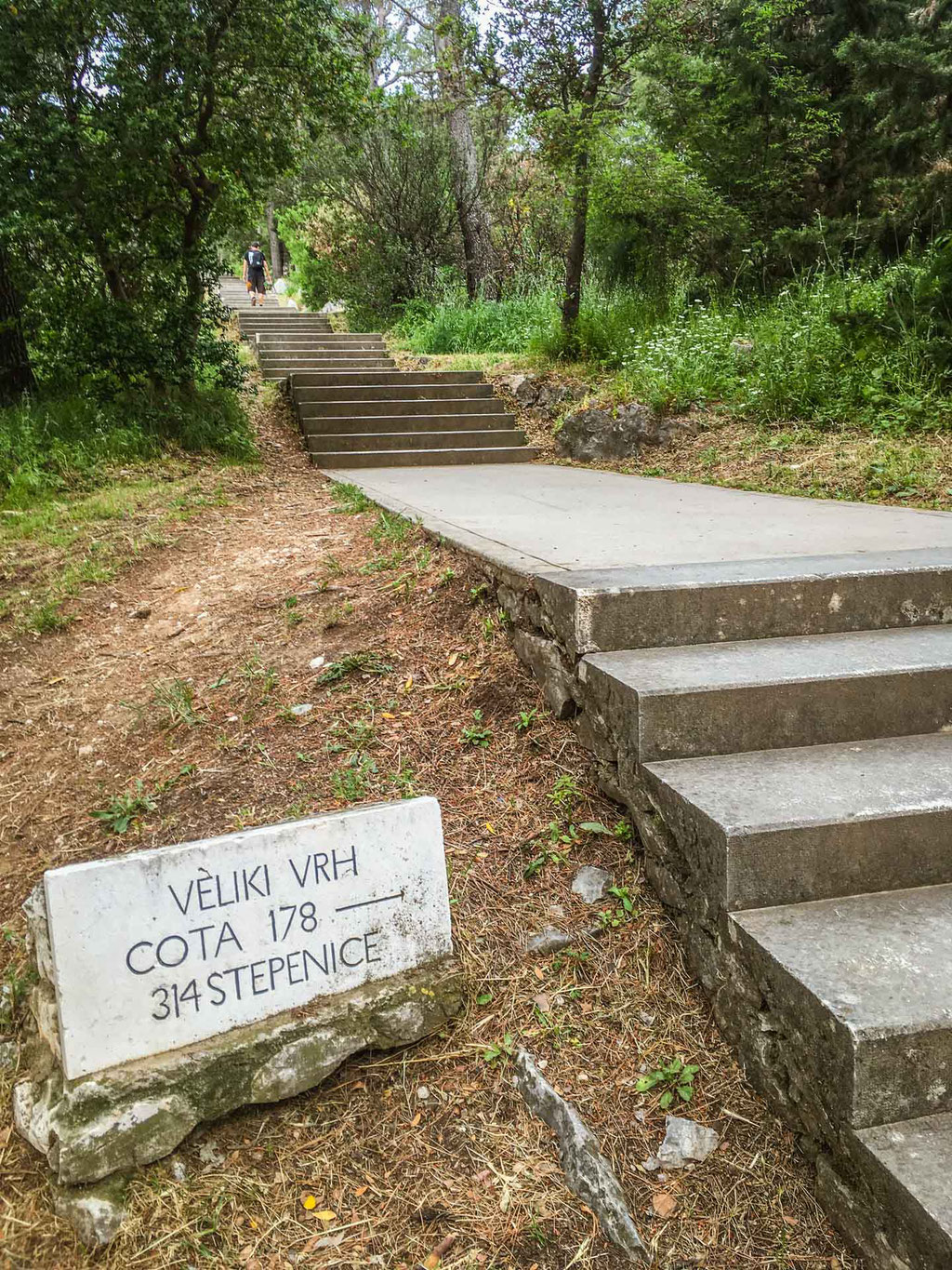 Marjan park in Split Croatia with kids