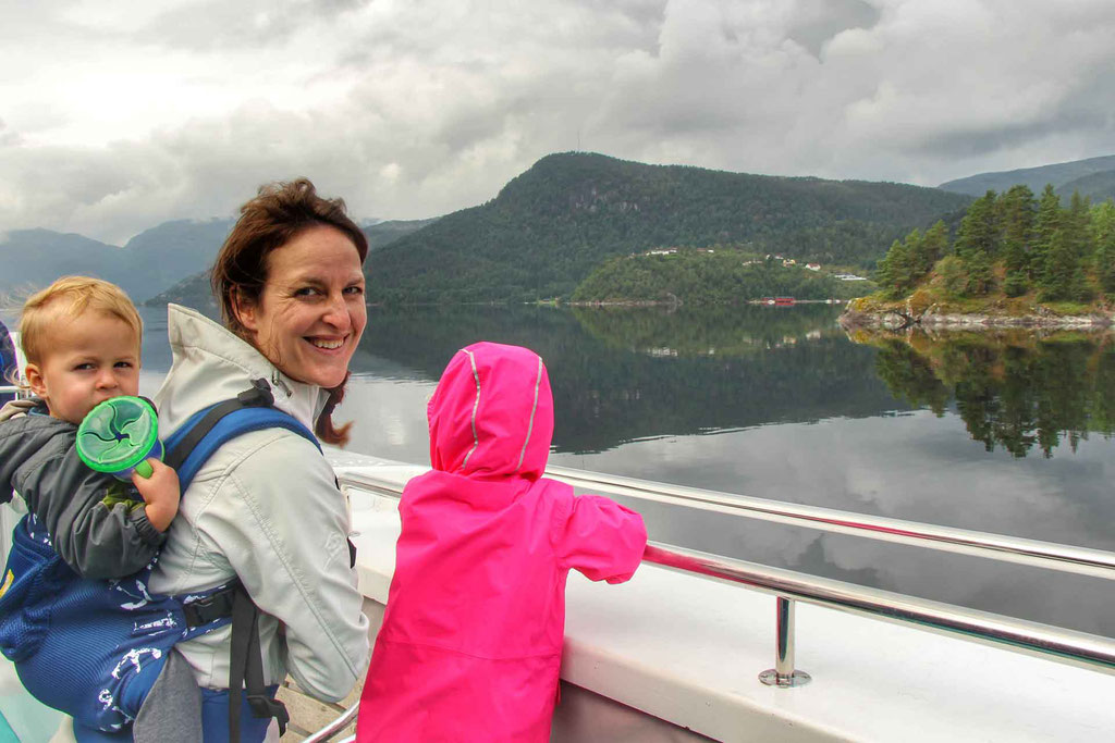 Fjord Tour in Bergen Norway with a toddler