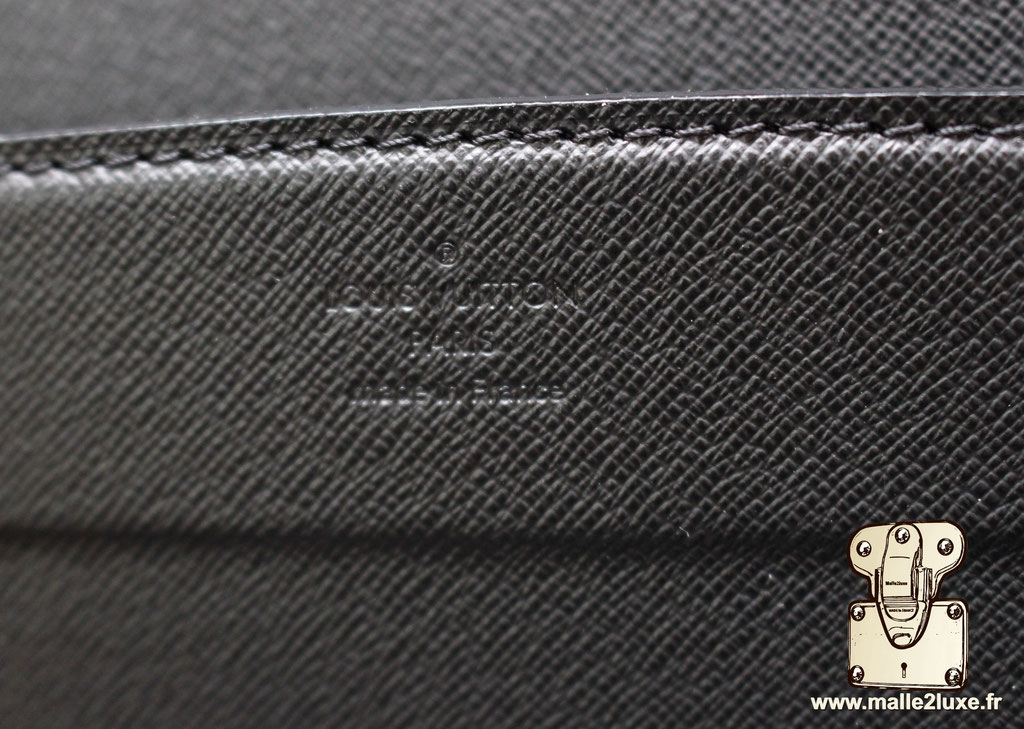 Mallette Louis Vuitton Président cuir Épi noir, icône du luxe français, état exceptionnel.
