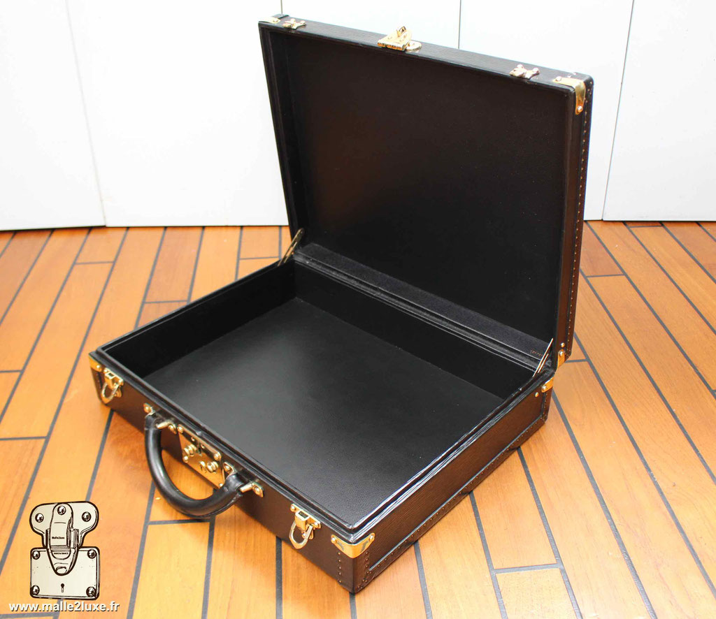 Valise président Louis Vuitton cuir epi noir