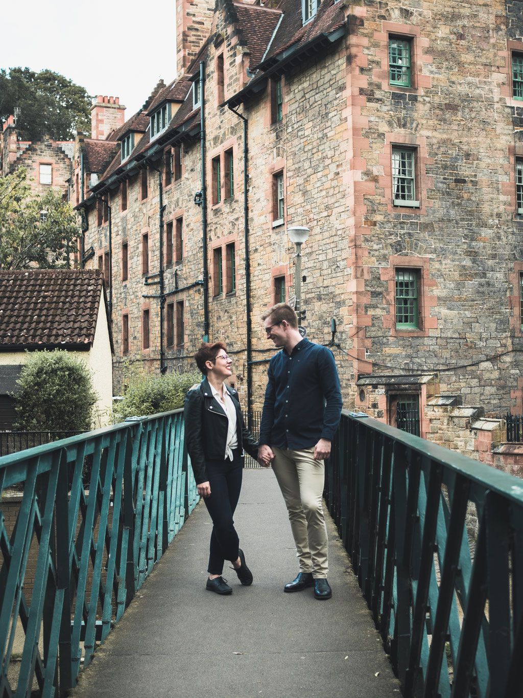 couple photography edinburgh dean village