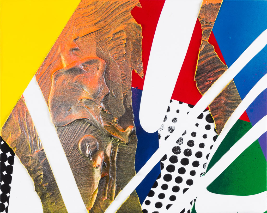 combination-quick 6  /2020/H273xW220xD50mm(F3)/wood panel,cotton cloth,acrylic,spray/photo by Saki Maebata