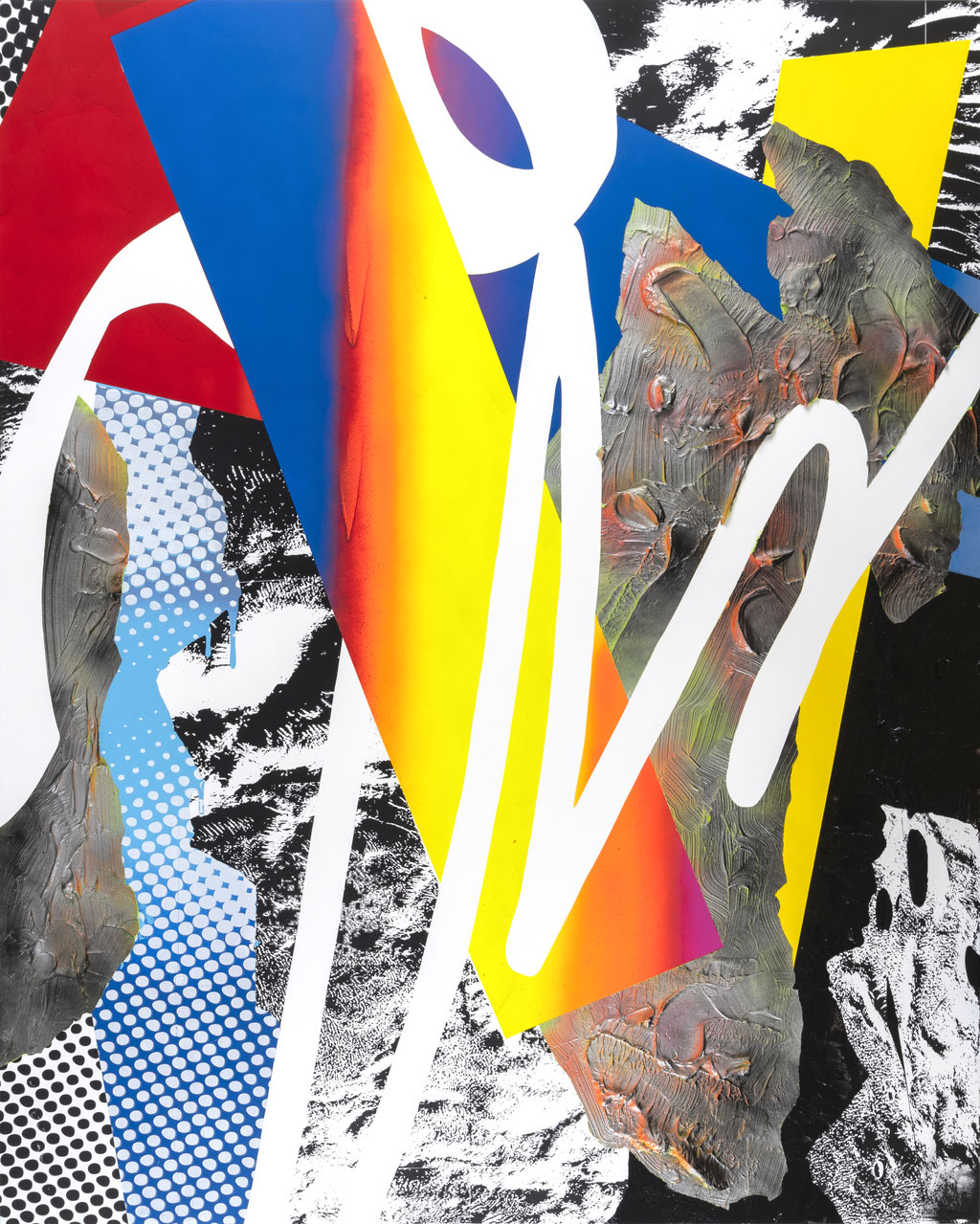 FORM-lightning/2020/H1620xW1300xD50mm(F100)/wood panel,cotton cloth,acrylic,spray/photo by Saki Maebata