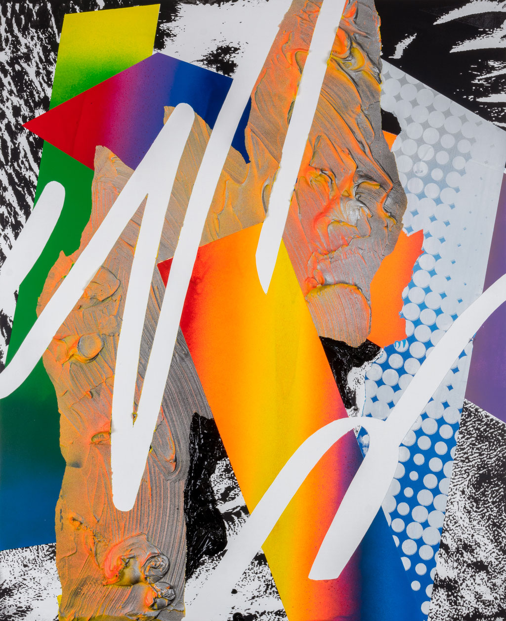components of FORM-seesaw3/2020/H803xW652xD50mm（F25）/wood panel,cotton cloth,acrylic,spray/photo by Saki Maebata