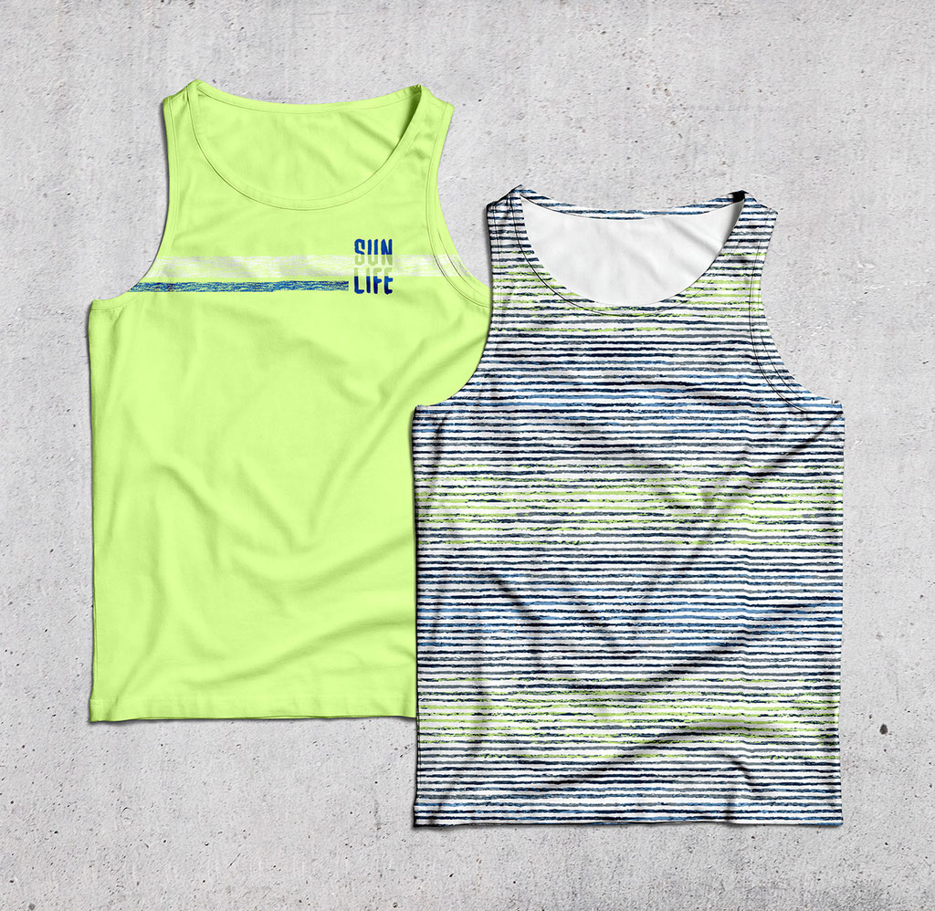 Two Tank-Tops with artwork
