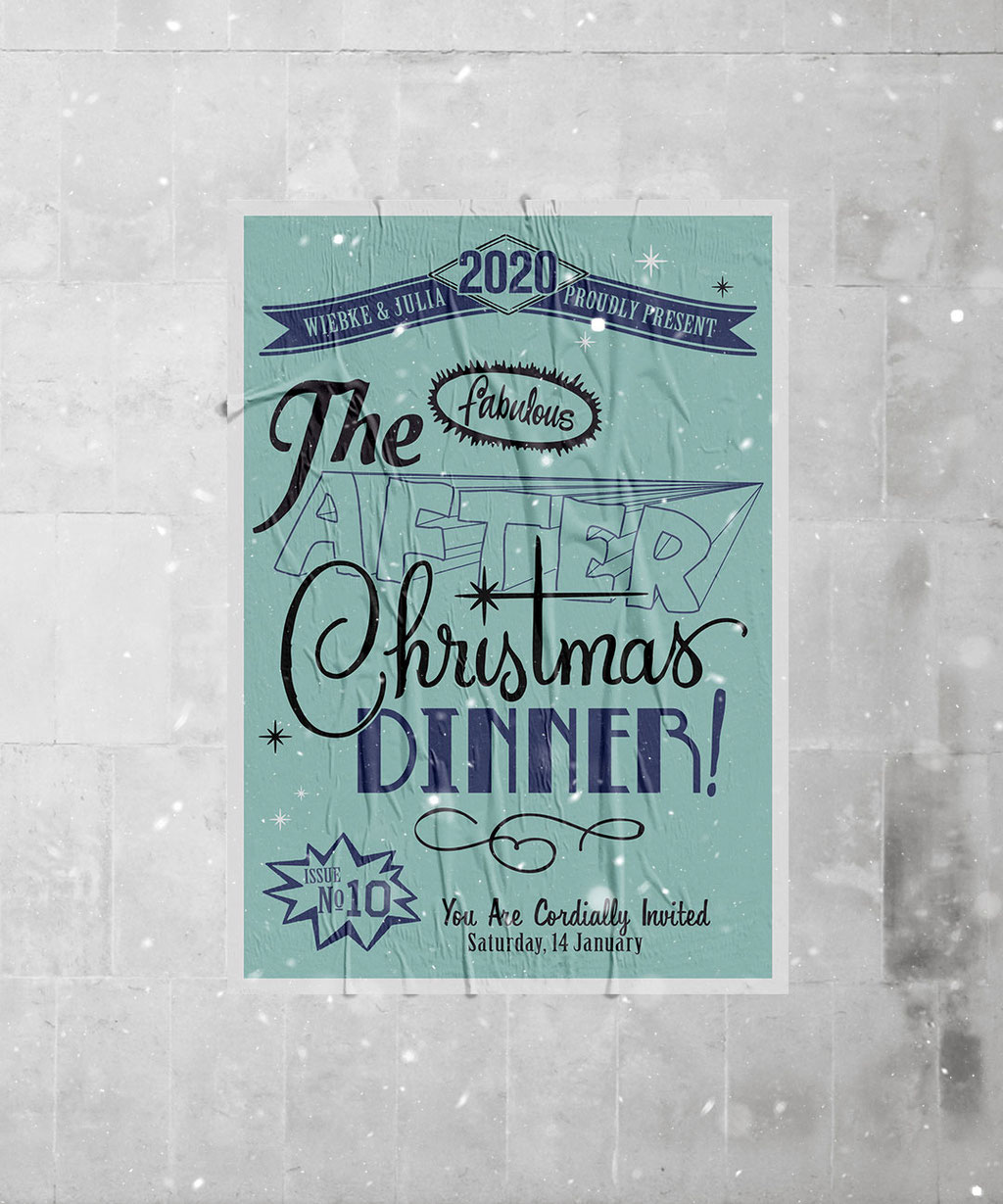 vintage chrismas poster