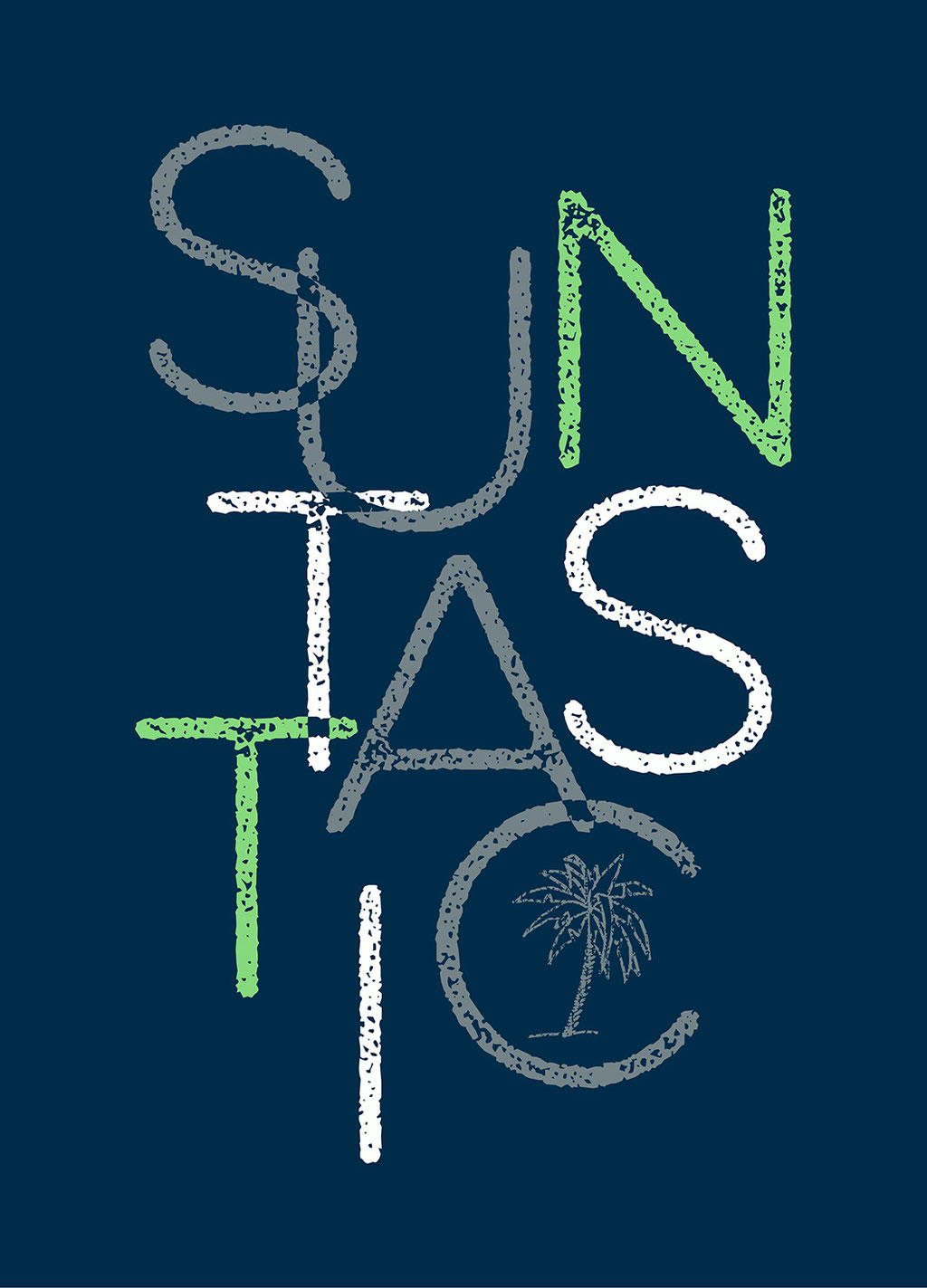 graphic with merged letters
