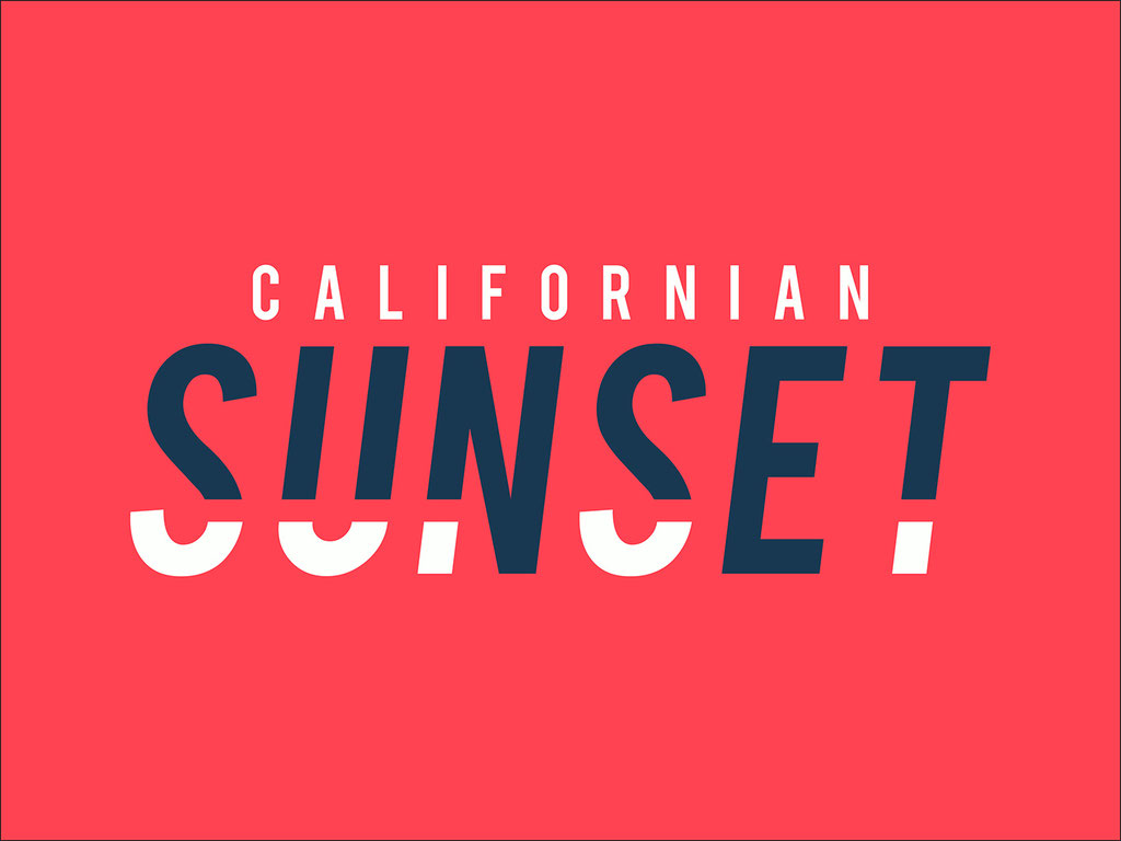 "sunset" wording graphic