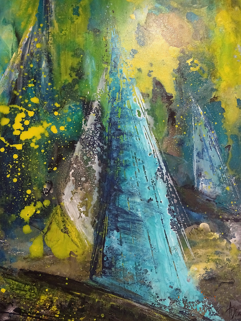 Acryl-Mischtechnik, Format 80x60