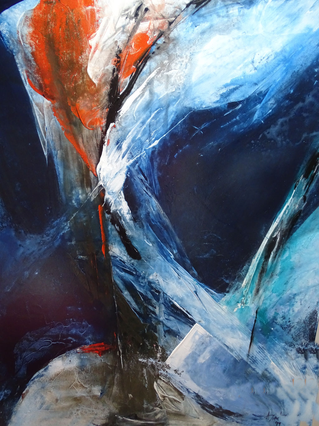 Acryl-Mischtechnik, Format 100x80