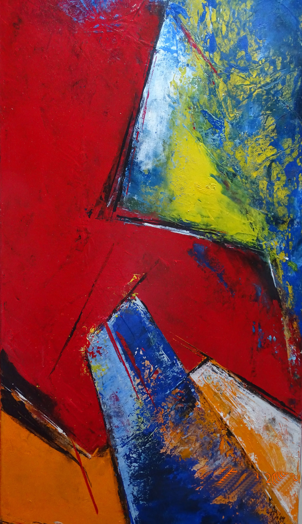 Acryl-Mischtechnik, Format 100x50