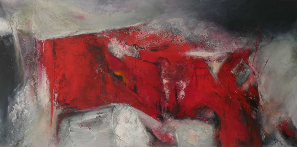 Acryl-Mischtechnik, Format 140x70 Privatbesitz