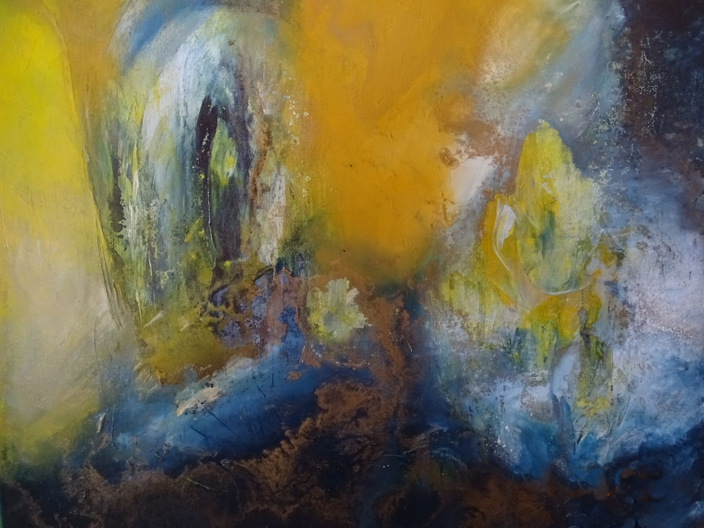 Acryl-Mischtechnik, Format 80x80