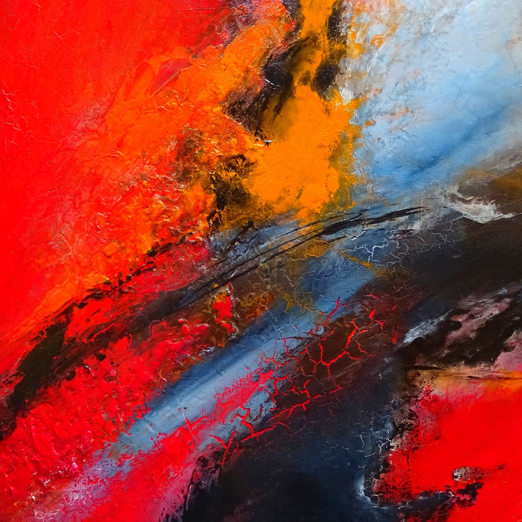 Acryl-Mischtechnik, Format 80x80, Privatbesitz