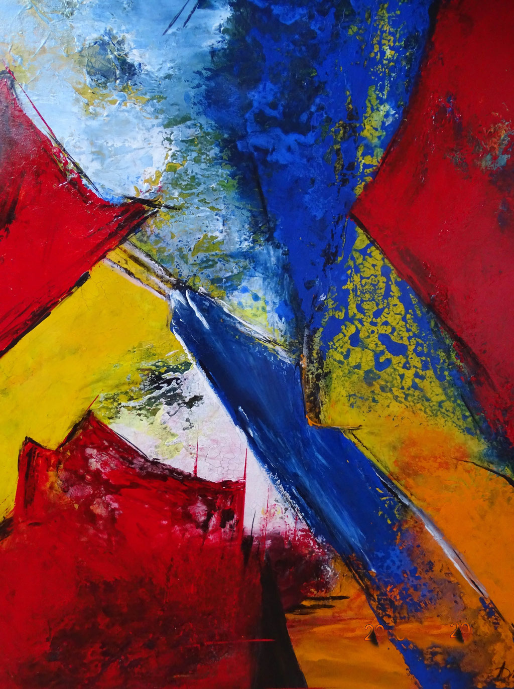 Acryl-Mischtechnik, Format 100x80