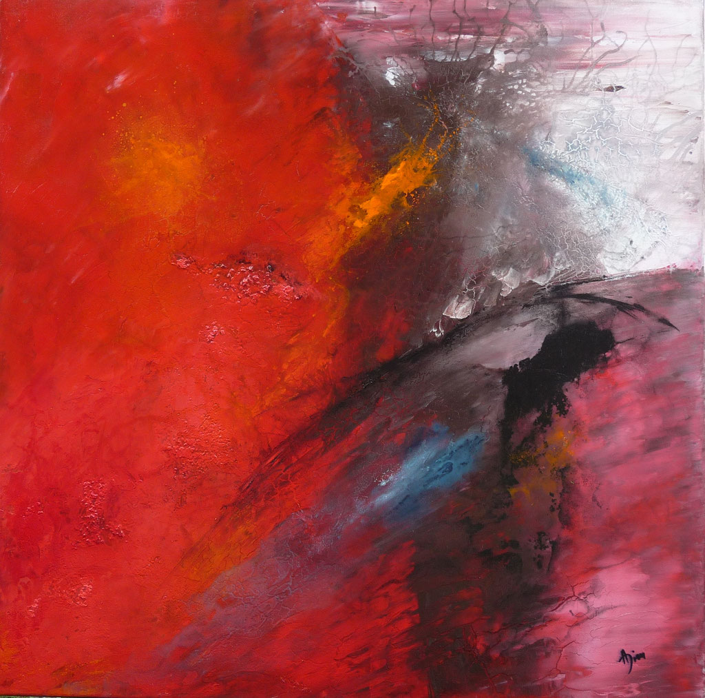 Acryl-Mischtechnik, Format 80x80, Privatbesitz