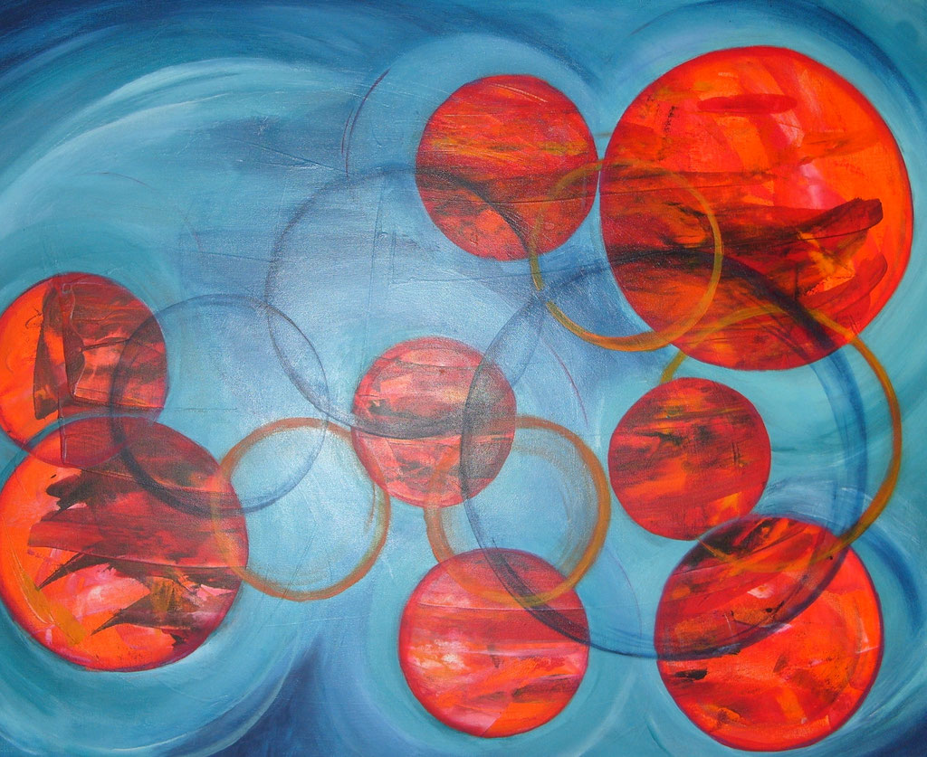 Acryl-Mischtechnik, Format 100x80, Privatbesitz