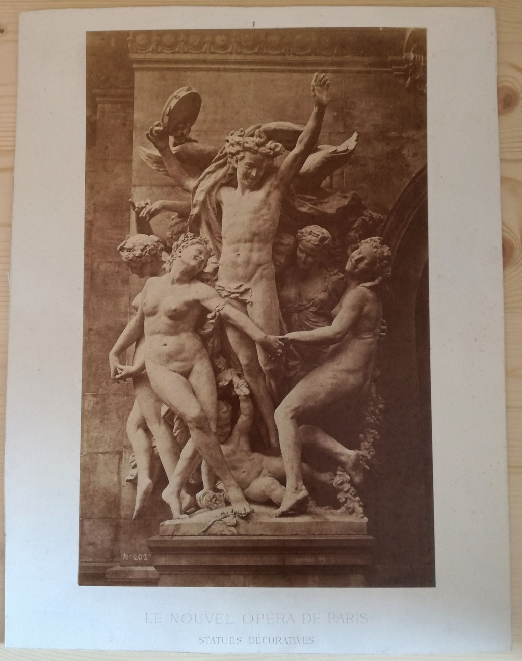 Louis-Émile Durandelle (1839-1917) tirage sur papier albuminé opéra décor