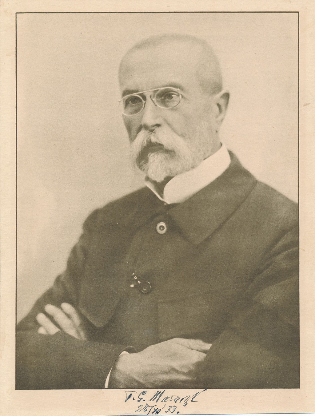 Tomáš Garrigue MASARYK signature autographe photo photographie