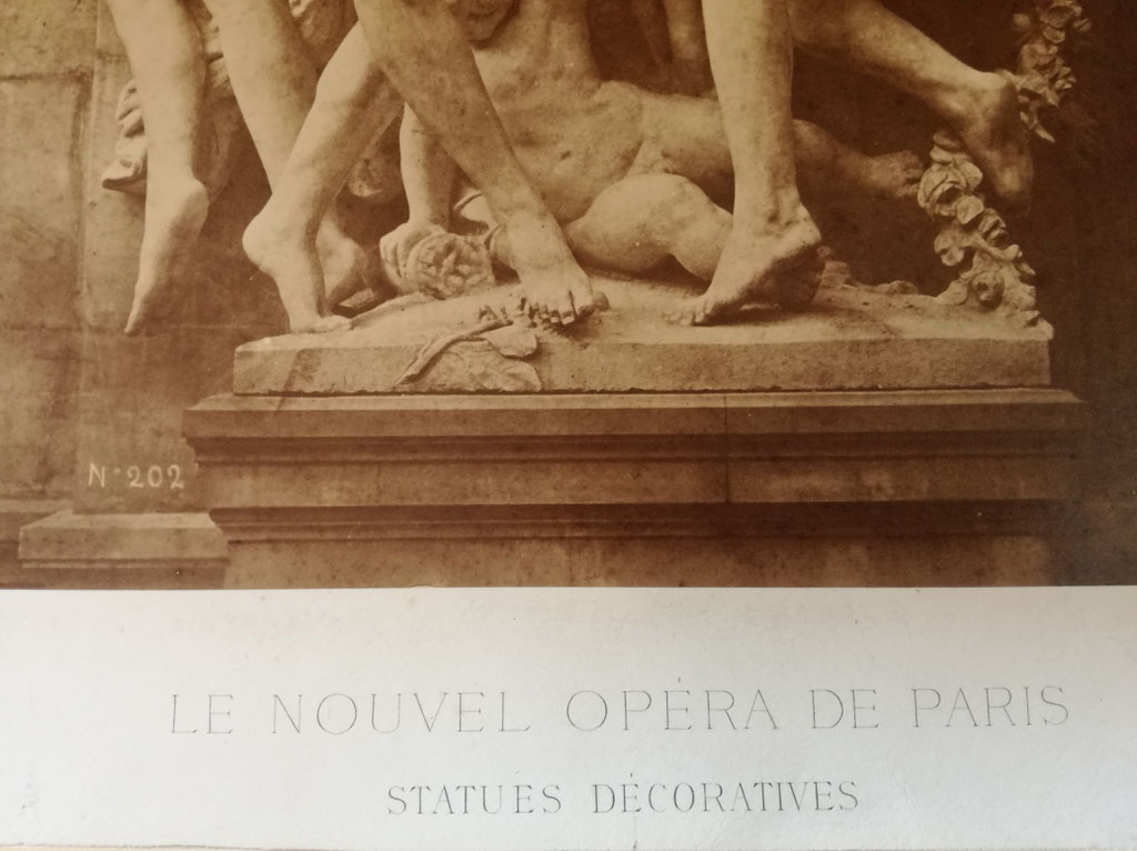 Louis-Émile Durandelle (1839-1917) tirage sur papier albuminé opéra décor