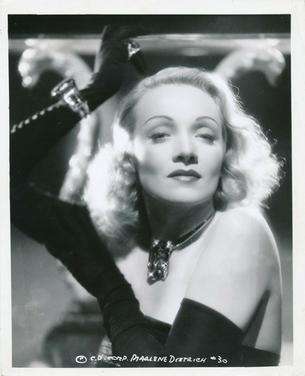 portrait photographique de Marlène Dietrich