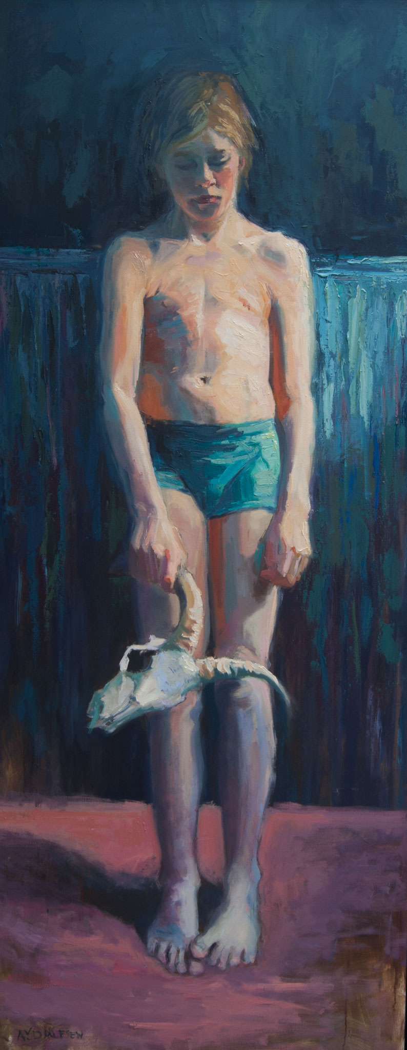jesse I, formaat: 190cm x 75cm, olie op linnen