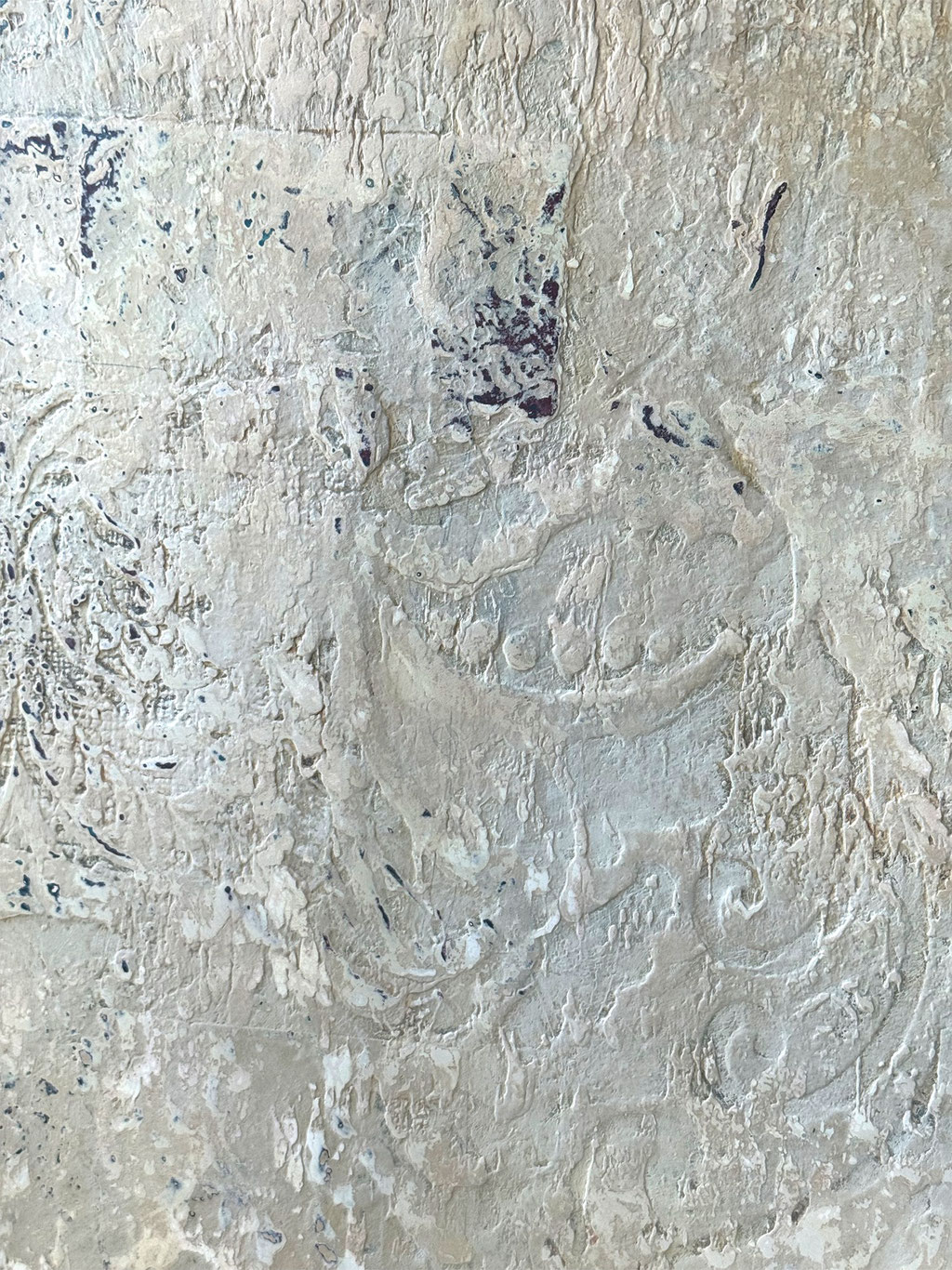 © Conni Altmann, Abstraktes Gemälde "Golden hour", Mixed Media mit Schlagmetall gold auf Sperrholz, ca. 100 x 100 x 2 cm, www.ateliertantetrulla.de