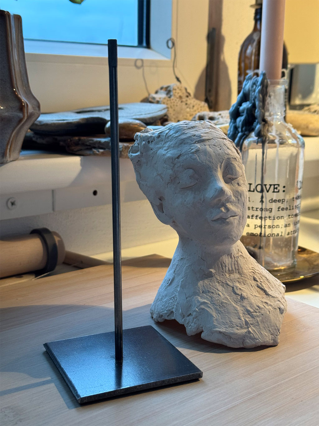 Skulptur Buddha Keramik