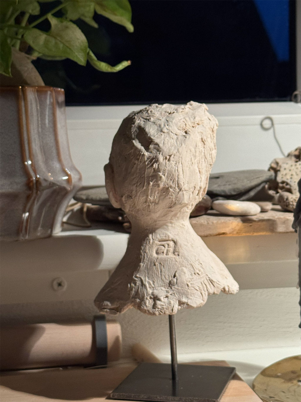 Skulptur Buddha Keramik