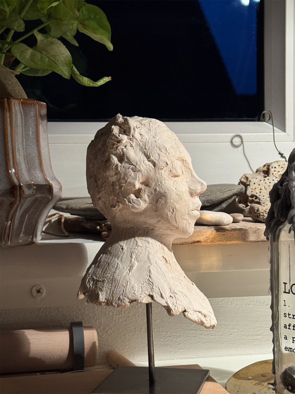 Skulptur Buddha Keramik