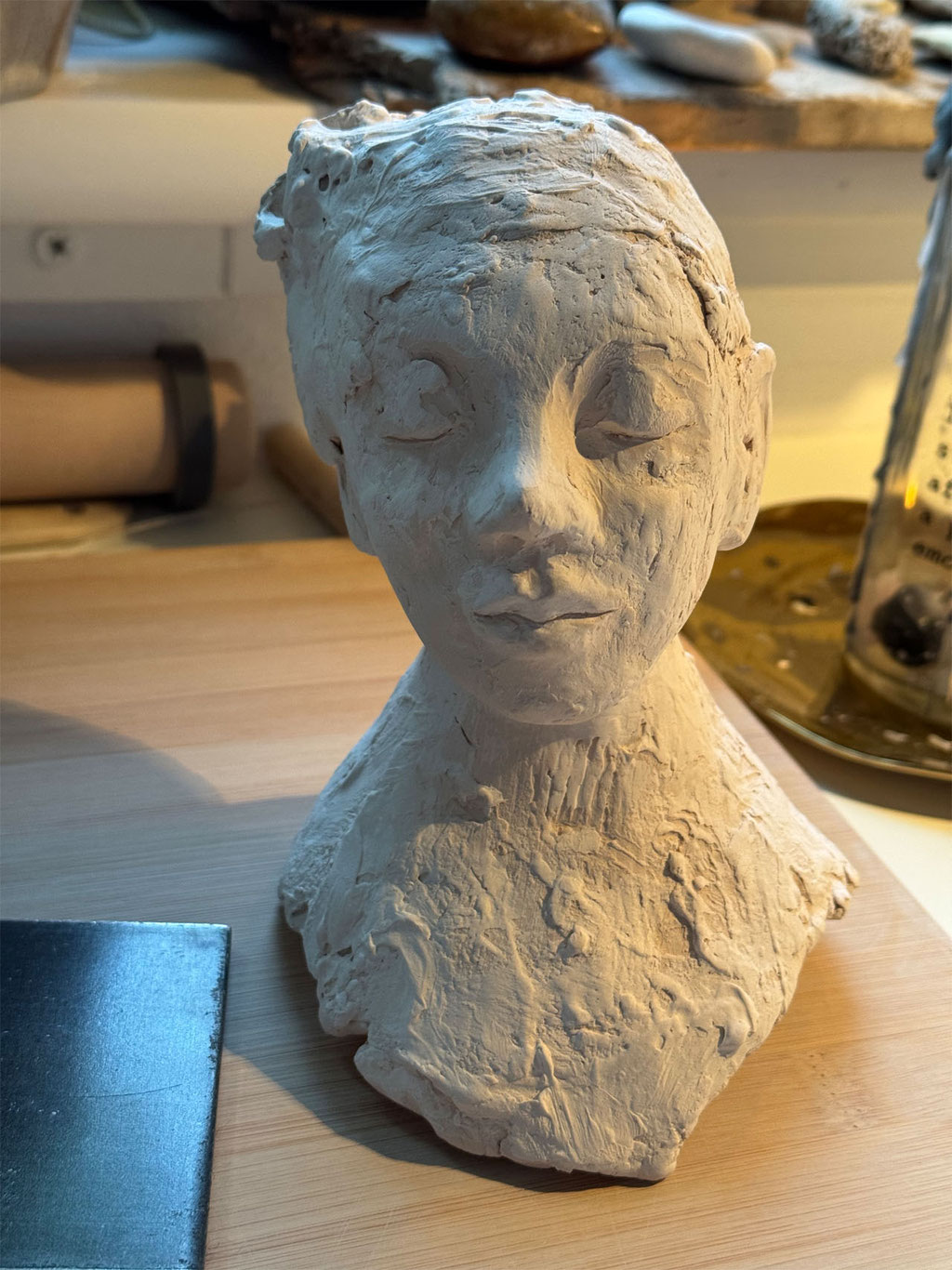 Skulptur Buddha Keramik