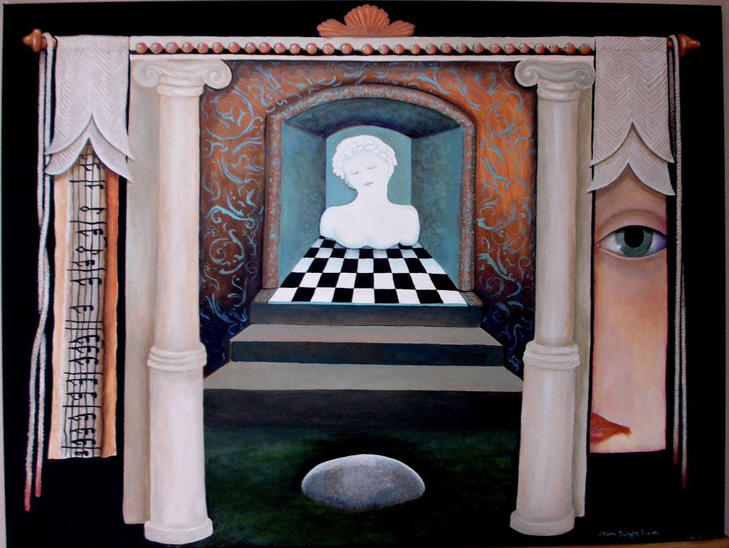 "Shrine" acrylic on canvas 30" x 40" x 0"  by Joan Siem  $3500