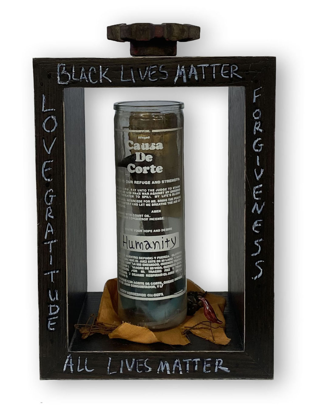 All Lives Matter   12.5x8x6   mixed media    $1095