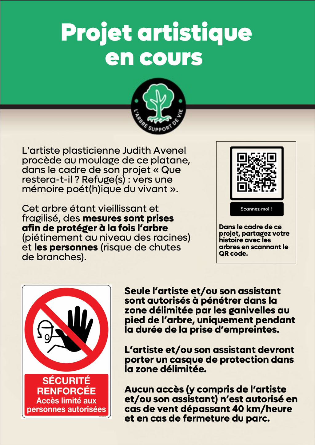  Empreinter le présent. Peau d’arbres et de mots   En cours de réalisation, Jardin de l'Arquebuse, Dijon