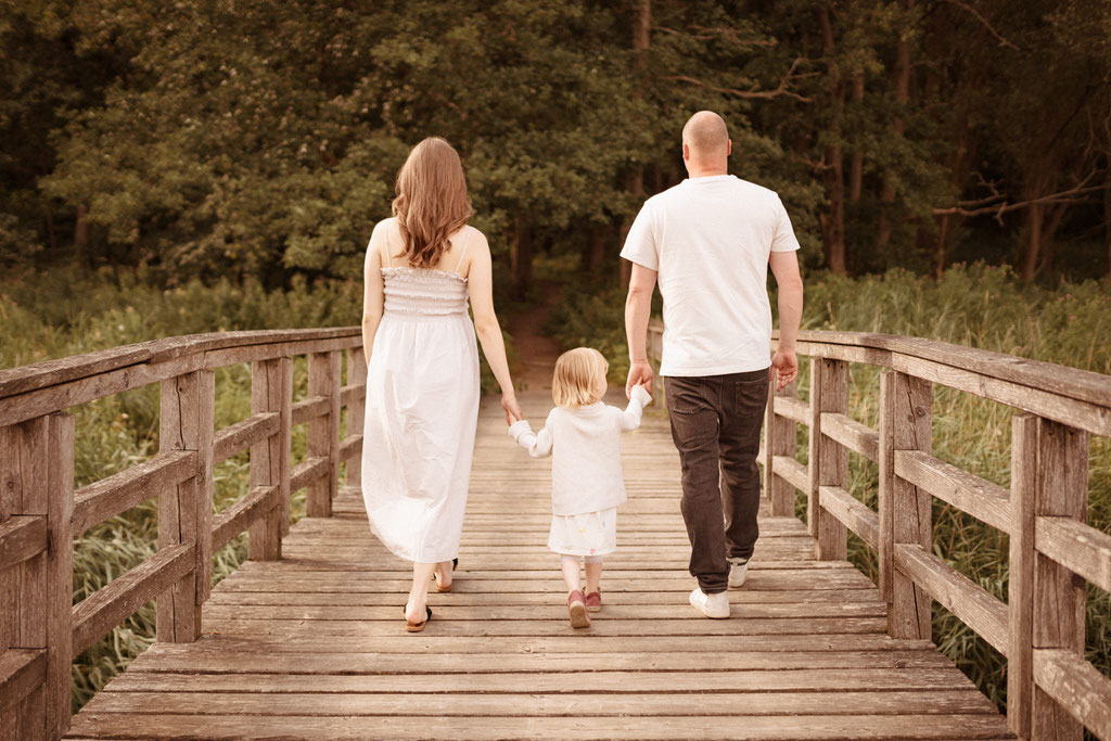 Familienfotos Holzbrücke Schleswig