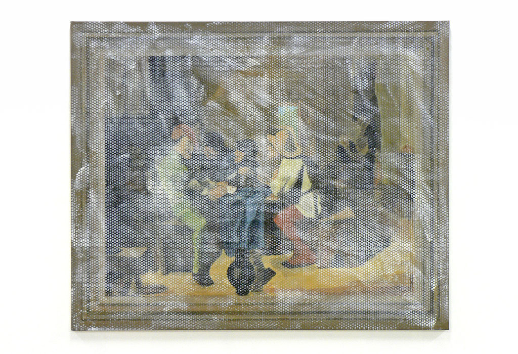 BERND IKEMANN «lupo_spieler», 2018, Öl / Nessel, 135 x 165 cm