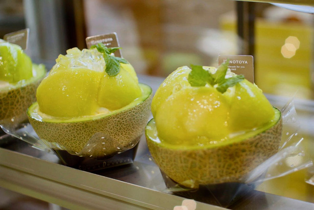 Tipp Musk Melone Eisparfait Kyotos Daimaru Department Store Food Hall