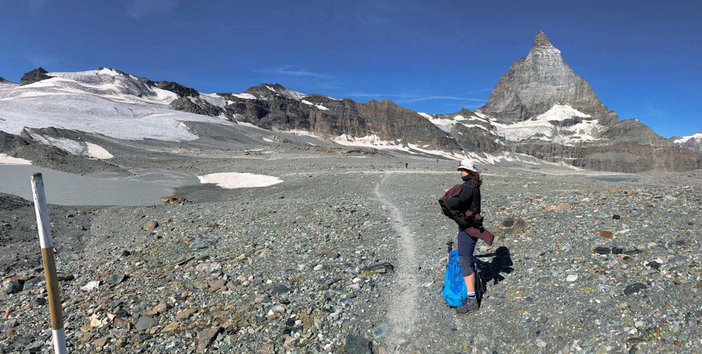 Auf dem Matterhorn Glacier Trail Zermatt