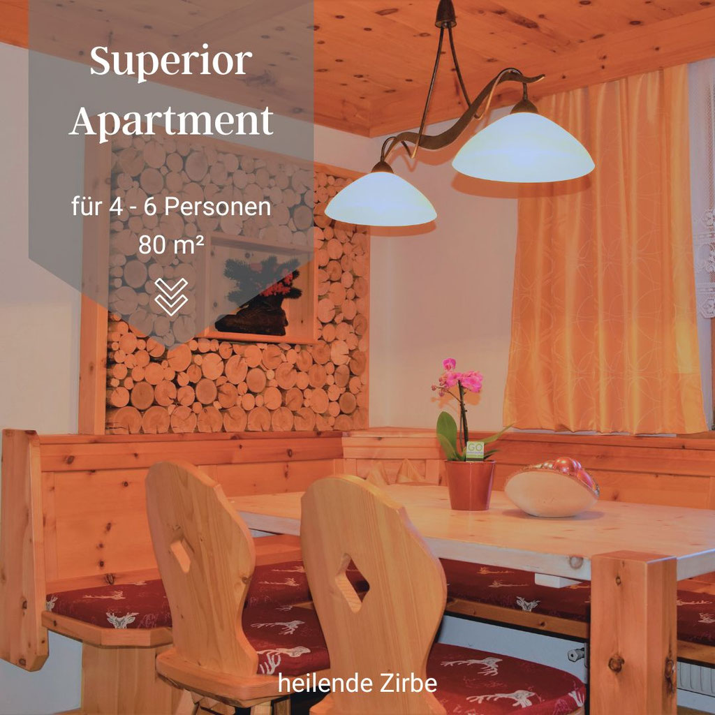 Superior Apartment 80 m² Haus Waldruh: Essecke