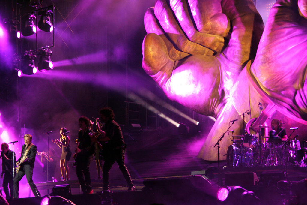 Johnny Hallyday et ses musiciens - Lyon - Juin 2012 © Anik COUBLE